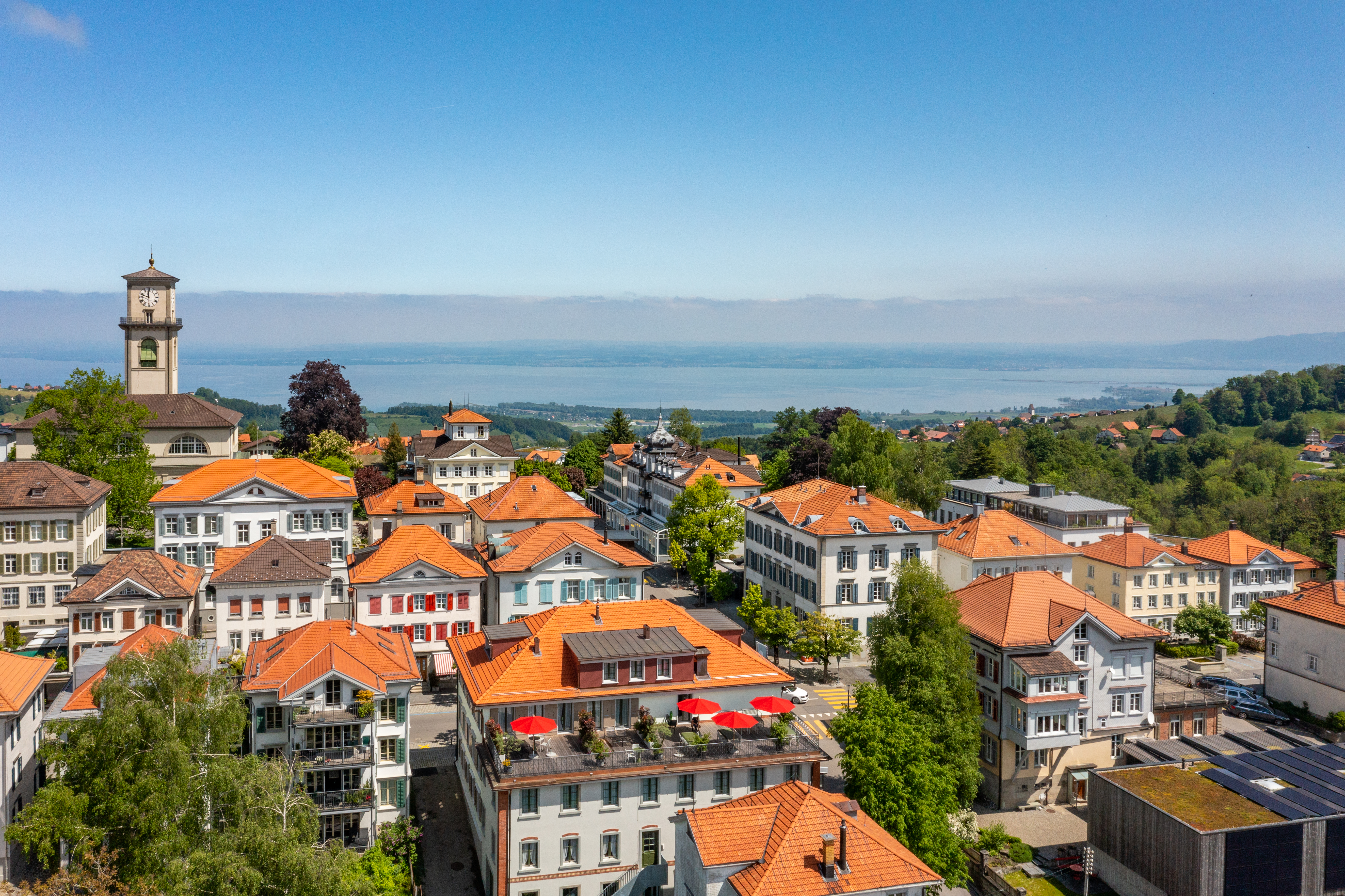 Linde mit Dorf und S Linde mit Dorf und S